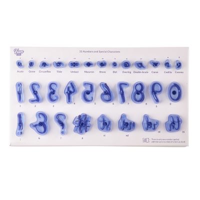 PME Fun Fonts 31-Piece Numbers and Symbols Stamp Set image(2)