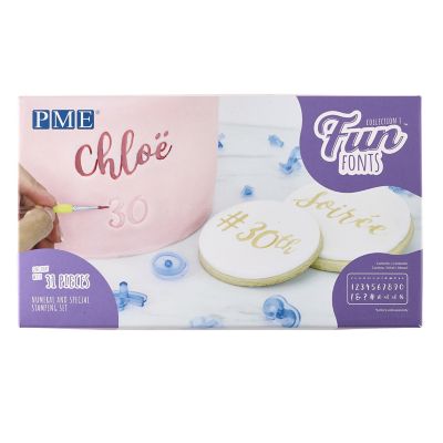 PME Fun Fonts 31-Piece Numbers and Symbols Stamp Set image(3)