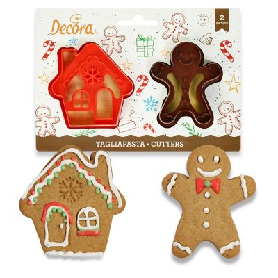 Decora Gingerbread Man & House Cutter Set image(1)