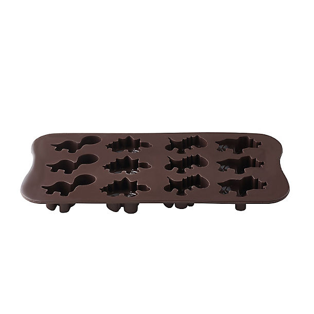 12 Dinosaur Chocolate Shapes Silicone Mould image(1)