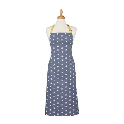 Ulster Weavers Bee Print Cotton Apron Grey image(1)
