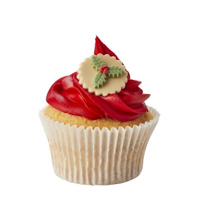 6 Wreath and Holly Mix Sugarcraft Cake Toppers image(3)