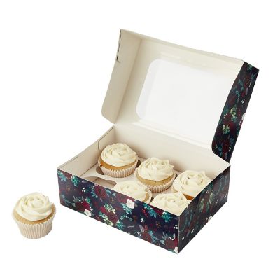 Winter Floral Cupcake Presentation Box image(1)