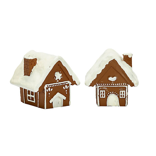 2 Festive Gingerbread House Cake Toppers image(1)