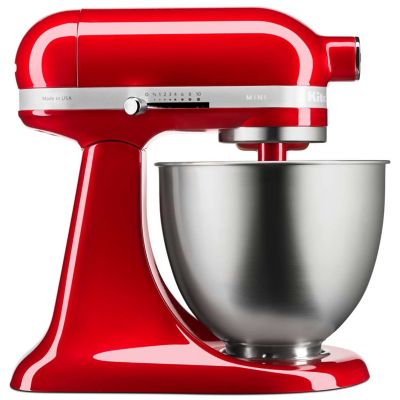 KitchenAid Artisan Mini 3.3 Litre Stand Mixer Candy Apple Lakeland