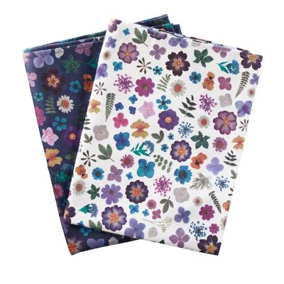 2 Lakeland Pressed Flowers Tea Towels image(2)