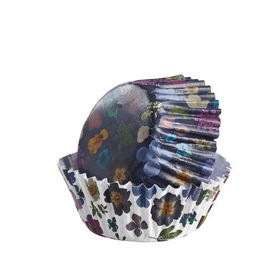 60 Lakeland Pressed Flowers Cupcake Cases Lakeland