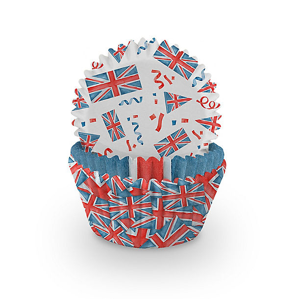 60 Union Jack Cupcake Cases image(1)