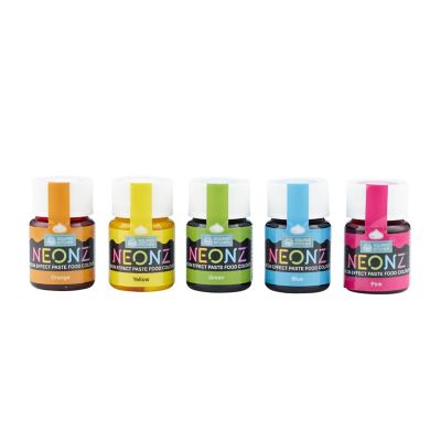 Neonz Neon Effect Paste Food Colouring Kit – Set of 5 image(1)