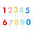Meri Meri Rainbow Acrylic Number Cake Toppers 