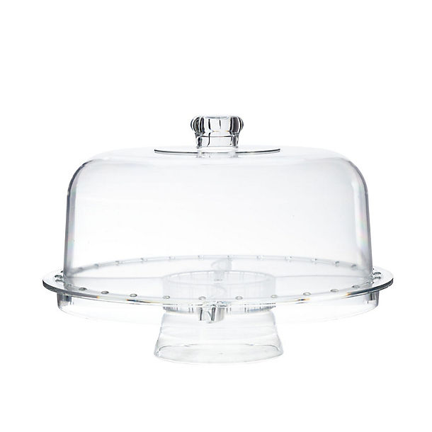 Multifunction Clear Acrylic Cake Stand and Serving Bowl  image(1)