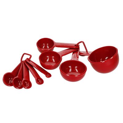 KETPOT 10 Pcs Measuring Cups and Spoons Set, 4 Measuring Cups, 4 Measuring  Spoons with Leveler and Funnel, Measuring Cups Portion Control Set of 10