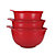 KitchenAid Set of 3 Mixing Bowls Red