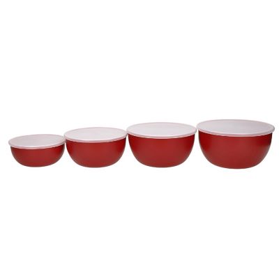 KitchenAid Set of 4 Prep Bowls with Lids - Empire Red image(4)