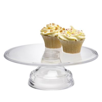 Clear plastic outlet cake stands