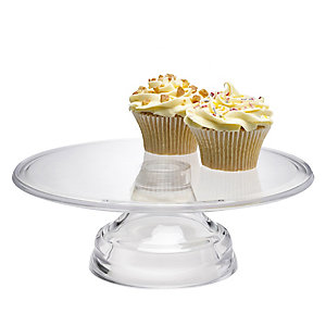 Lakeland Small Clear Acrylic Cake Stand 26.5cm Dia.