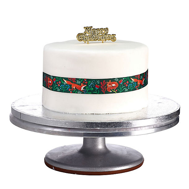 2 Piece Woodland Wonder Cake Decorating Set – Cake Ribbon and Cake Topper image(1)