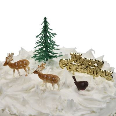 5 Piece Woodland Yule Log and Cake Decorating Kit image(3)
