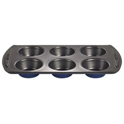 Lakeland Blue 6 Hole Deep Bun Tin image(1)