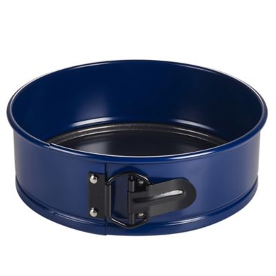 Blue shop cake tin