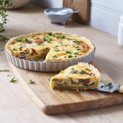 Samuel Groves Mermaid Silver Anodised Loose Based 18cm Fluted Flan Tin image(2)