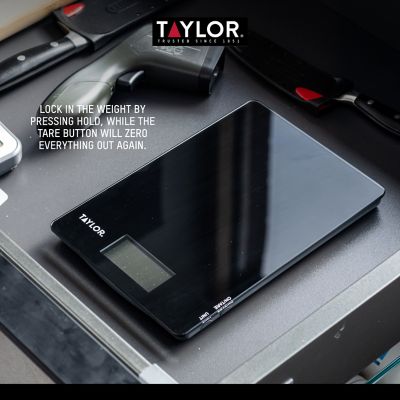 Taylor Pro Black Glass Digital 5Kg Kitchen Scale image(5)