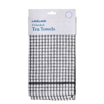 3 Lakeland Checked Tea Towels image(2)