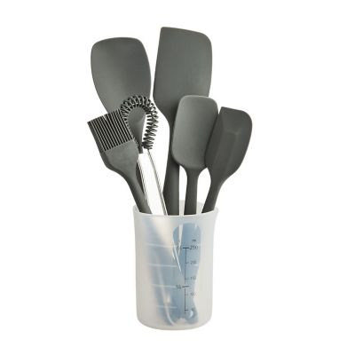 New OXO Good Grips Heavy Black Silicone Utensils - Set of 4 Spoons Ladle  Paddle