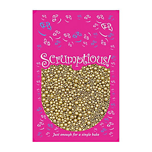 Scrumptious Gold Metallic Pearl Sprinkles 