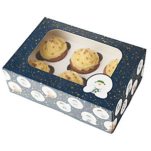The Snowman Cupcake Box
