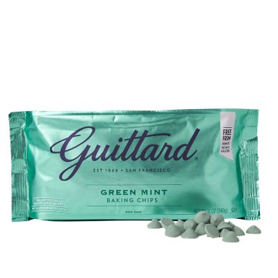 Guittard Green Mint Chocolate Baking Chips 340g image(1)