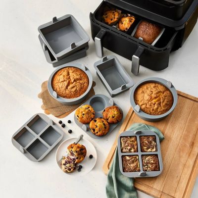 2 Lakeland Air Fryer Silicone Brownie Moulds image(5)