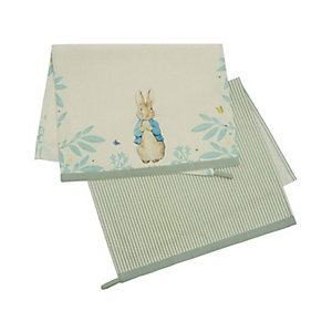 Peter Rabbit Beatrix Potter Tea Towels Set of Two