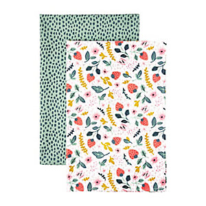 2 Strawberry Patch Tea Towels