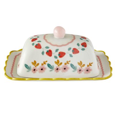 Strawberry Patch Butter Dish image(1)