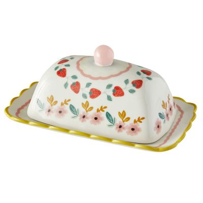 Strawberry Patch Butter Dish image(4)
