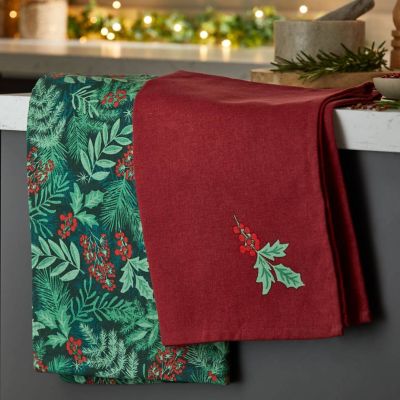2 Festive Foliage Tea Towels image(7)