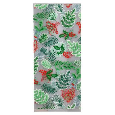20 Festive Foliage Cello Presentation Bags image(4)