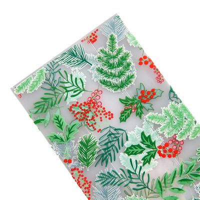 20 Festive Foliage Cello Presentation Bags image(5)