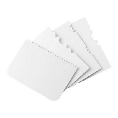 PME 4 Patterned Edge Icing Scrapers for Cake Decorating  image(1)