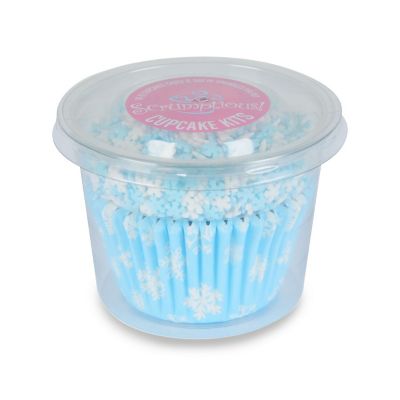 Snowflake Cupcake Cases and Sprinkles – Pack of 12 image(2)