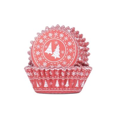 PME Christmas Tree 30 Cupcake Cases image(1)