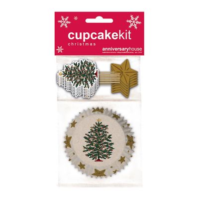 Christmas Tree Cupcake Cases and Toppers image(1)