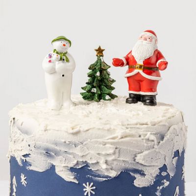 The Snowman and The Snowdog with Father Christmas Cake Topper image(3)