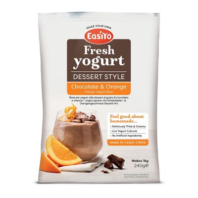 EasiYo Indulgence Chocolate & Orange Yoghurt Mix – 1 Sachet  image(1)