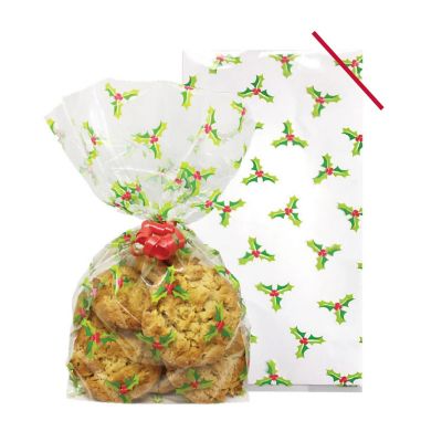 20 Holly Treat Bags image(1)