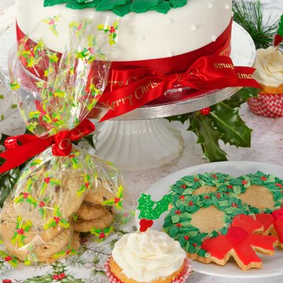 20 Holly Treat Bags image(3)