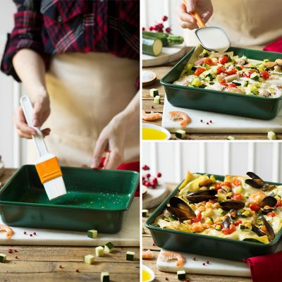 Decora Square Green Christmas Baking Tin 24cm image(2)