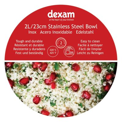 Dexam 2L Metal Mixing Bowl image(2)