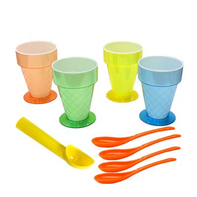 Eddingtons Ice Cream Cups and Spoons image(1)